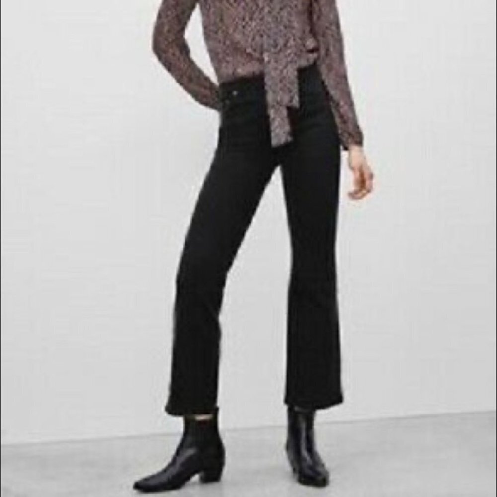 Aritzia Talula Buckingham Blue Jeans cropped 27